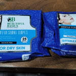Beautiful Basics Dry & Sensitive Skin Face Wipes (2 Pkts x 50 Pcs Wipes)