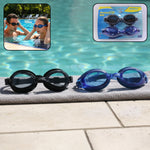 Swimming Goggles Set for Adults & Kids – Anti-Fog & Water-Resistant (2 Pieces)