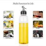 1 liter clear oil bottle with drip-free lid