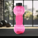 Plastic Dumbbell Shaped Water Bottle 550 ML for Fitness and Daily Hydration