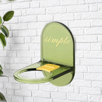 Wall Mounted Shower Gel Bottle Holder L‑Shape Rust Resistant Seamless Hook