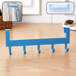Multi metal 4 hook hanging rack for wall