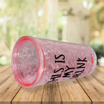 Plastic Creative Cold Drink Cup,  Double Wall Plastic Drinking Sport Bottle