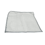Double-Sided Microfiber Cloth & Stainless Steel Scrubber – (1 Pc, 20x20 cm)