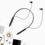 Bluetooth Wireless Neckband Earphones, 40H Playtime, IPX Water-Resistant, High Bass
