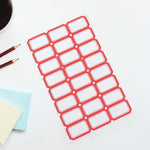 Multipurpose Writable Blank Label Sticker Sheets (1 Sheet)
