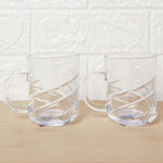 Glass Coffe & Tea Cup / Mug Enjoy Your Drink Style, Water glass (6 pcs Set / 220 ML)