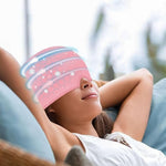 Black headache relief hat for migraines and stress relief