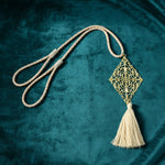 Classic drapery tassel tieback