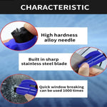 2-in-1 Emergency Safety Cutter – Keychain Tool for Glass Breaking