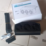Triple Fan Solar Powered Car Exhaust Ventilation System with USB Charging
