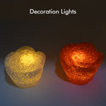 Christmas MULTI SHAPE SMALL LIGHT LAMPS LED SHAPE CRYSTAL  CHRISTMAS NIGHT LIGHT LAMP (6 PC SET)