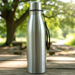 DeoDap 1000 ML Stainless Steel Leakproof Water Bottle with Carry Strap