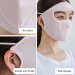 Women’s Full Face UV Protection Cap with Built-in Mask & Wide Brim Visor (1 Pc)