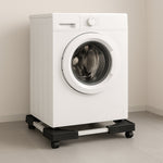Adjustable Heavy-Duty Fridge and Washing Machine Stand Base Trolley 50x50 cm