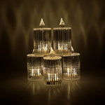 Premium Crystal Effect LED Flameless Candle Lights (5 Pc)