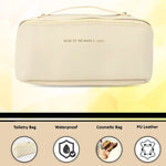 Travel Makeup & Toiletry Organizer Pouch with Zipper & Handle (1 Pc / Mix Color)