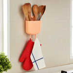 Fabric wall organizer with compartments