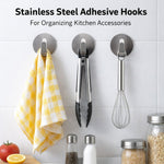 Heavy Duty Self-Adhesive Stainless Hooks – Waterproof for Robes, Coats & Towels