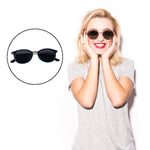 Sky Blue UV Protected Round Sunglasses, classic Sunglasses for Men & Women