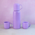Insulated Purple Flask Set