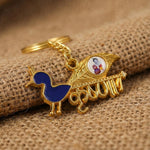 Premium Krishna-Themed Decorative Metal Keychain