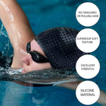 Konex Premium Silicone Waterproof Swimming Cap - Unisex, Durable