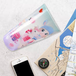 Unicorn Kids Water Bottle with Straw & Spill-Proof Lid (No Light)