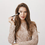 4 in 1 Portable Makeup Brush Set with Storage Pouch