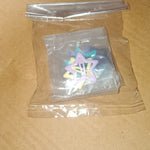 Metal Printed Star Shape Hair Clips (10 Pcs Set)
