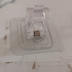 Wall Mount Transparent Self-Adhesive Clip with Strong Spring Grip