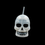 Ghost Face Bottle Water Bottle, Drinking Cup with Lid and Straw(1 Pc)