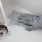 Double-Sided Microfiber Cloth & Stainless Steel Scrubber – (1 Pc, 20x20 cm)