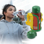 Premium Stainless Steel Insulated Sipper Bottle Print Water FlaskCartoon Vacuum Hot Cold For Kids / Travelling Water Bottle for Kids with  up Straw,  Double Wall Thermos with Straw & Bottle Zippe Cover For office/Gym/School (550 ML)