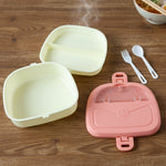 Plastic Lunch Box & Water Bottle Set with Secure Lid - 1 Set