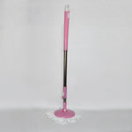 Stainless Steel 360° Rotating Mop with Microfiber Head & Adjustable Rod
