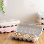 18 Grid Egg Holder Storage, Shock-Proof Egg Container with Buckle