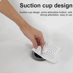 White Silicone Star Shaped Sink Filter Bathroom Hair Catcher Drain Strainers Basin