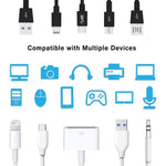 Metallic Cable Protector for Cords & Headphones (Spiral Wrap)