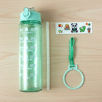Motivational Water Bottle with Time Marker and Flip Top Lid (1000 ML)