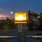 Solar Flashing Warning Light