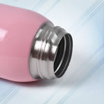 Thermos steel Double Wall Vacuum Bottle With Cover & Strap 600ml Approx