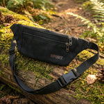 Classic Black Sports Waist Bag (1 Pc)