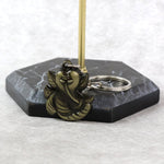 Ganesh Face Antique Black Metal Keychain