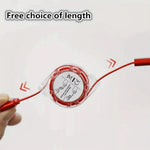 Retractable 3-in-1 Charger Cable for Phones & Android (1 Pc, Multi-USB)