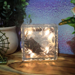 Solar Ice Cube Garden Light for Pathways & Christmas Decor