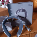 4 Heads Smart Electric Neck and Back Pulse Massager (1 Pc / Mix Design)