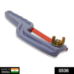 Mini hacksaw with metal frame and blade