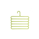 5 in 1 Multipurpose Plastic Hanger, Assorted (5-Layer)