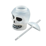 Ghost Face Bottle Water Bottle, Drinking Cup with Lid and Straw(1 Pc)